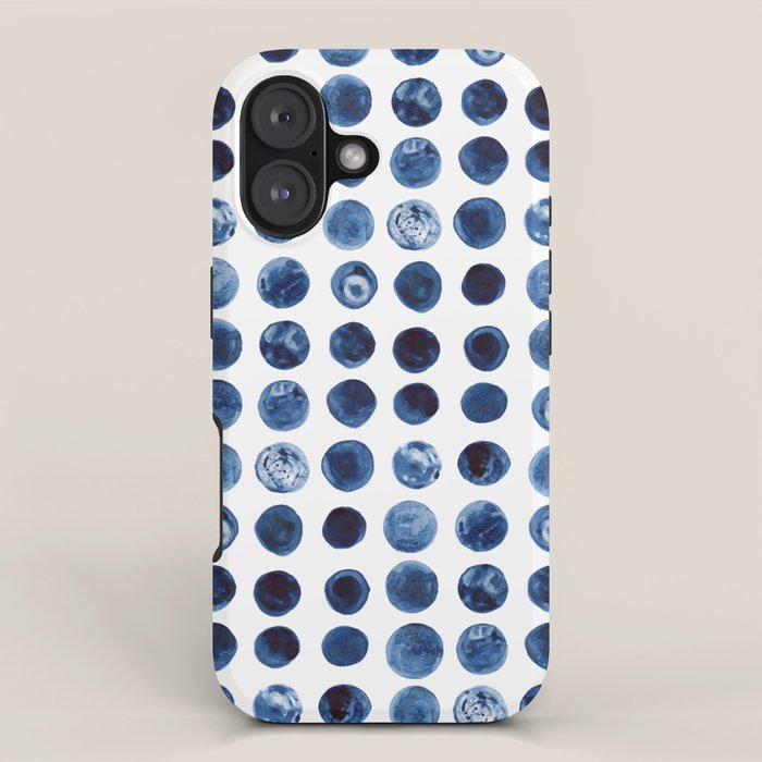 Blueberries | Watercolour Pattern iPhone Case Gallery Image 1