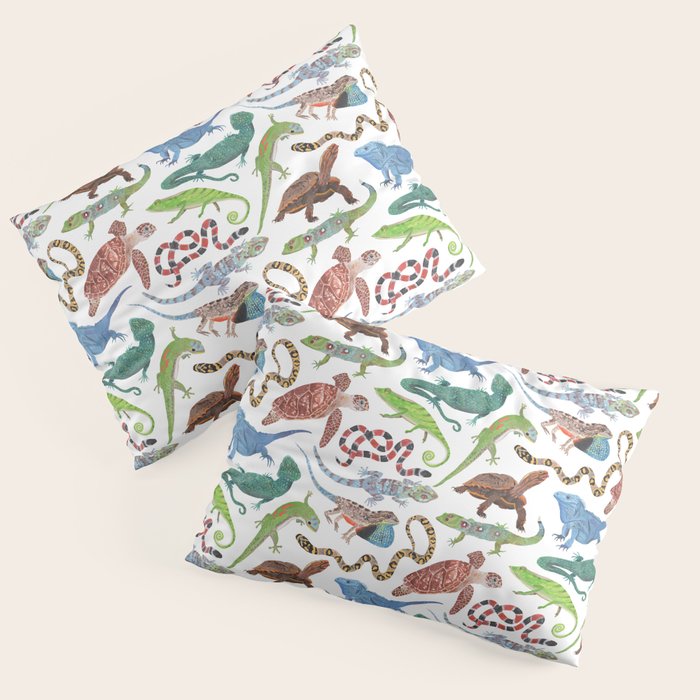 Endangered Reptiles Around the World Pillow Sham Gallery Image 3