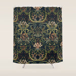 Woodland moss dark Shower Curtain Gallery Image 1