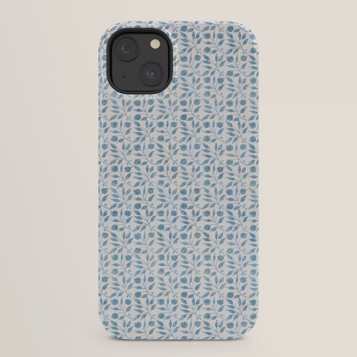 William Morris Vintage Rosehip Mineral Blue iPhone Case Gallery Image 30