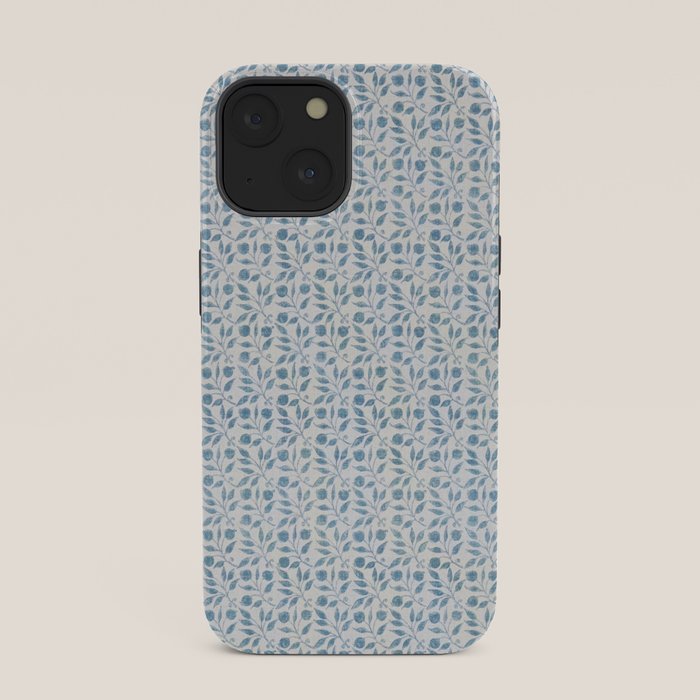 William Morris Vintage Rosehip Mineral Blue iPhone Case Gallery Image 33