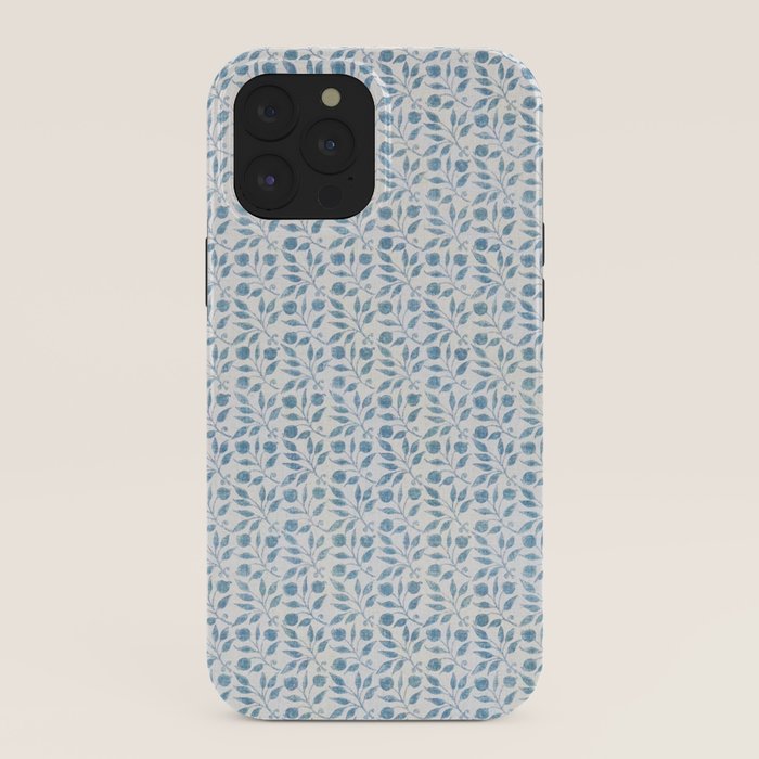 William Morris Vintage Rosehip Mineral Blue iPhone Case Gallery Image 40