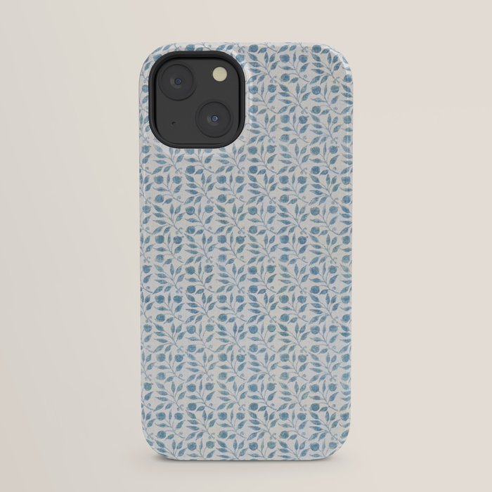 William Morris Vintage Rosehip Mineral Blue iPhone Case Gallery Image 21