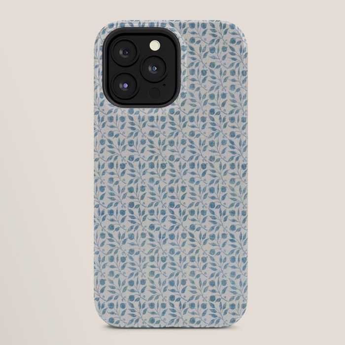 William Morris Vintage Rosehip Mineral Blue iPhone Case Gallery Image 28