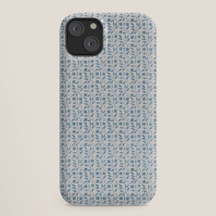 William Morris Vintage Rosehip Mineral Blue iPhone Case Gallery Image 18