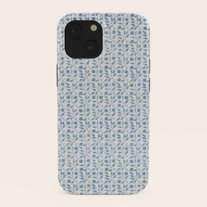 William Morris Vintage Rosehip Mineral Blue iPhone Case Gallery Image 38