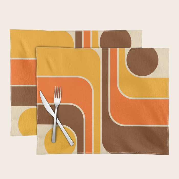 Mid Century Modern Decoration 721 Minimal Placemat Gallery Image 1
