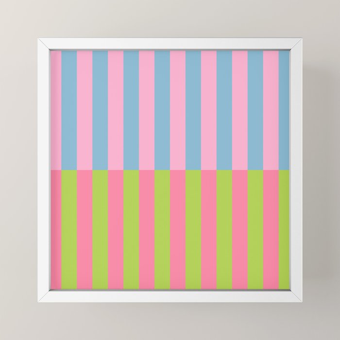 Vibrant color block pattern Mini Art Print Gallery Image 4