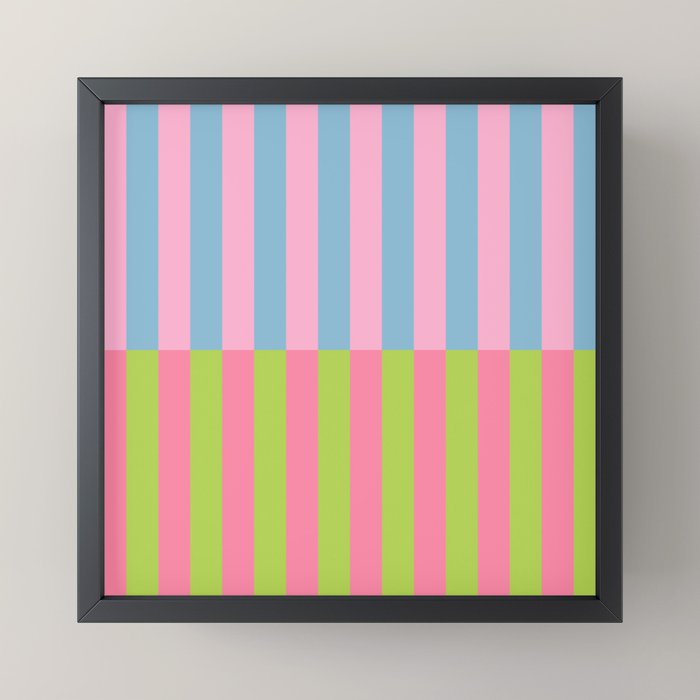 Vibrant color block pattern Mini Art Print Gallery Image 3