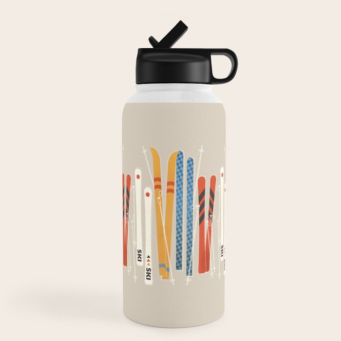Ski Illustration Water Bottle Gallery Image 4