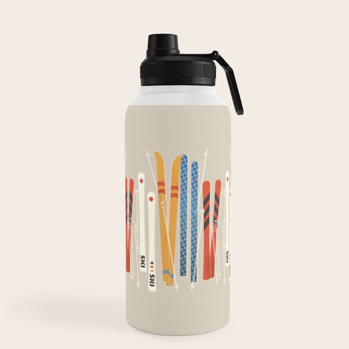 Ski Illustration Water Bottle Gallery Image 5