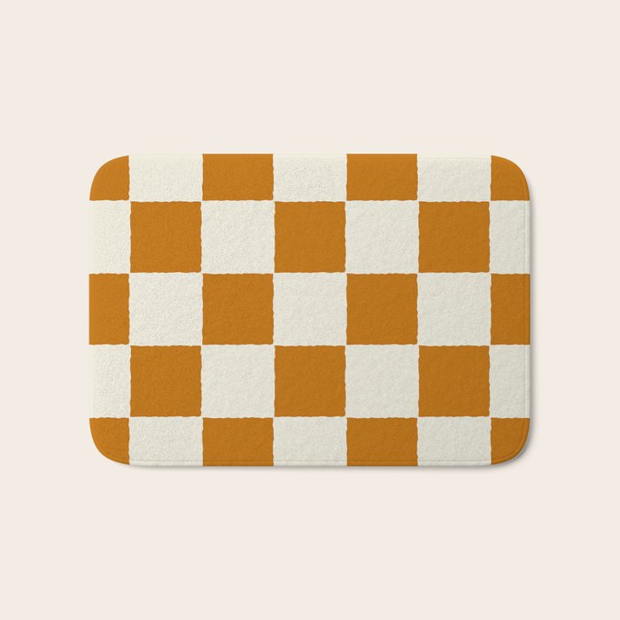 DESERT CHECKER GINGER Bath Mat Gallery Image 1