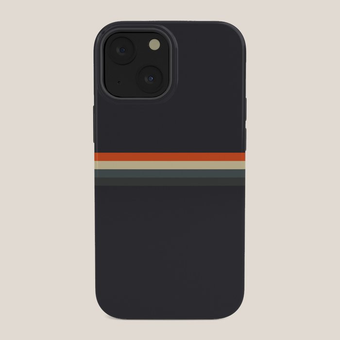 Fujitaka - Classic Dark Retro Stripes iPhone Case Gallery Image 34