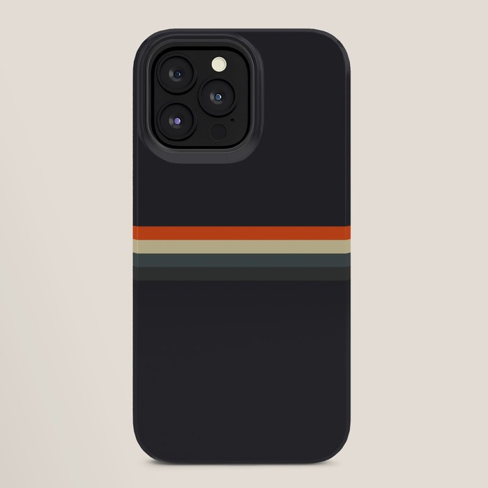Fujitaka - Classic Dark Retro Stripes iPhone Case Gallery Image 28