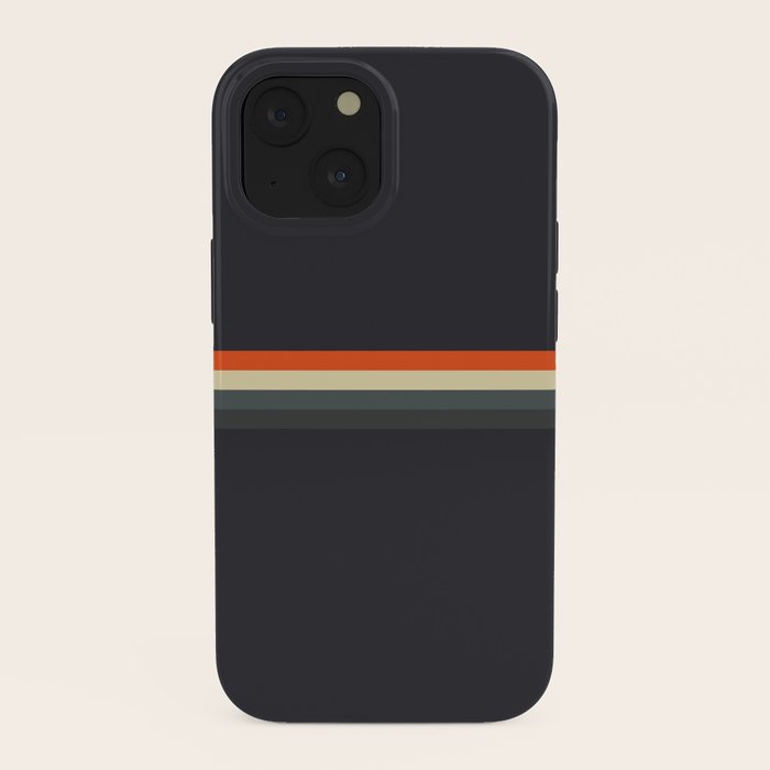 Fujitaka - Classic Dark Retro Stripes iPhone Case Gallery Image 38