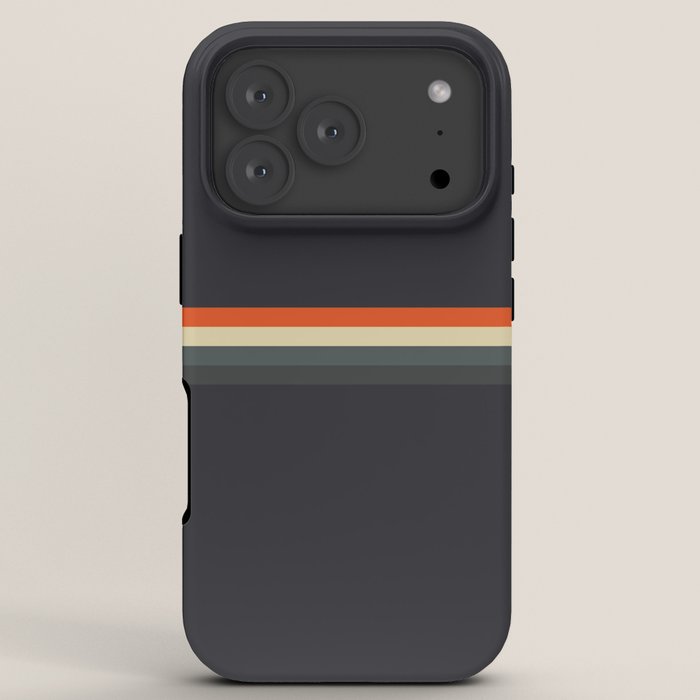 Fujitaka - Classic Dark Retro Stripes iPhone Case Gallery Image 7