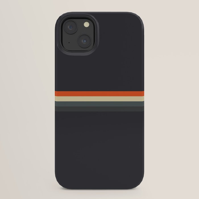 Fujitaka - Classic Dark Retro Stripes iPhone Case Gallery Image 22