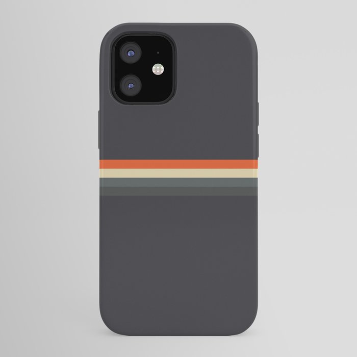 Fujitaka - Classic Dark Retro Stripes iPhone Case Gallery Image 41