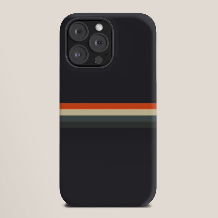 Fujitaka - Classic Dark Retro Stripes iPhone Case Gallery Image 20
