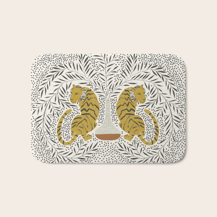 Tiger Vase Bath Mat Gallery Image 1