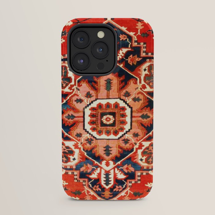 Heriz Serapi Azerbaijan Antique Persian Rug Print iPhone Case Gallery Image 23