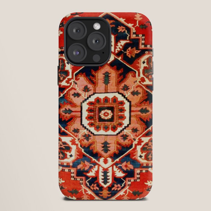 Heriz Serapi Azerbaijan Antique Persian Rug Print iPhone Case Gallery Image 12