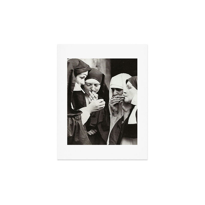 Nuns Smoking Art Print Gallery Image 3