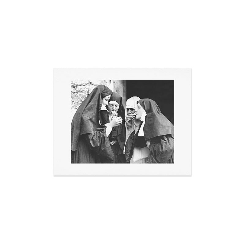 Nuns Smoking High Resolution Version Art Print Gallery Image 3