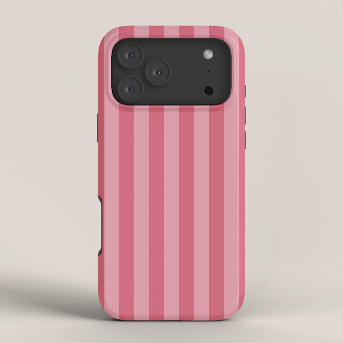 Large Nantucket Red Cabana Tent Stripes iPhone Case Gallery Image 4