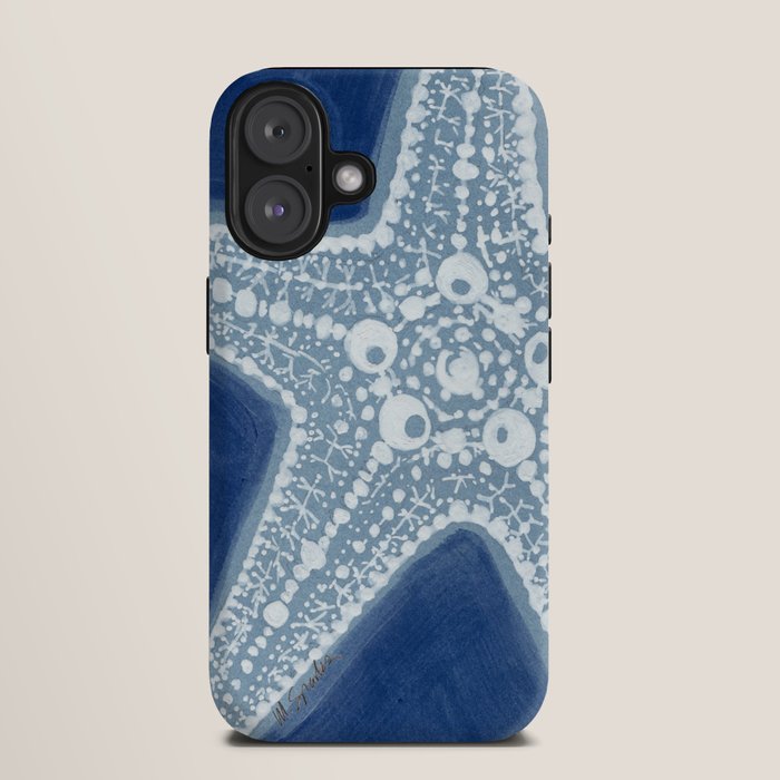 Starfish Blue and White iPhone Case Gallery Image 9