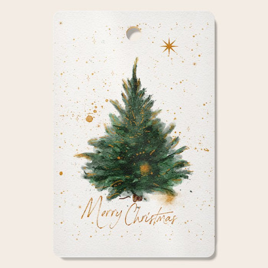 Vintage Merry Christmas Tree Cutting Board Gallery Image 1