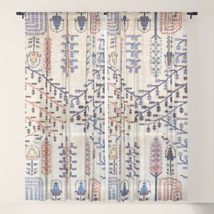 Floral Garden Persian Rug Print Window Curtain Gallery Image 21