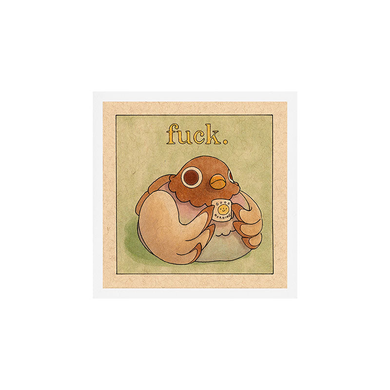 'Fuck' Pigeon 06 Art Print Gallery Image 1
