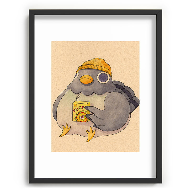 'Fuck' Pigeon 07 Framed Art Print Gallery Image 83