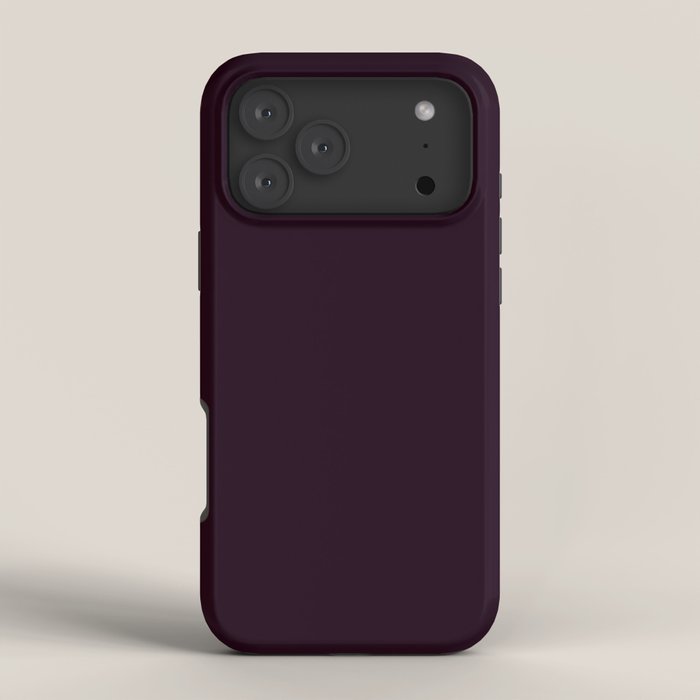 Simply Deep Eggplant Purple iPhone Case Gallery Image 4