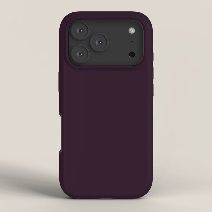 Simply Deep Eggplant Purple iPhone Case Gallery Image 3