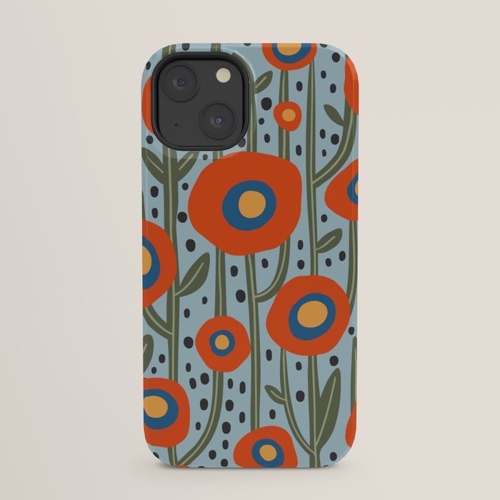 Flower Market Amsterdam, Modern Retro Flower Print iPhone Case Gallery Image 29
