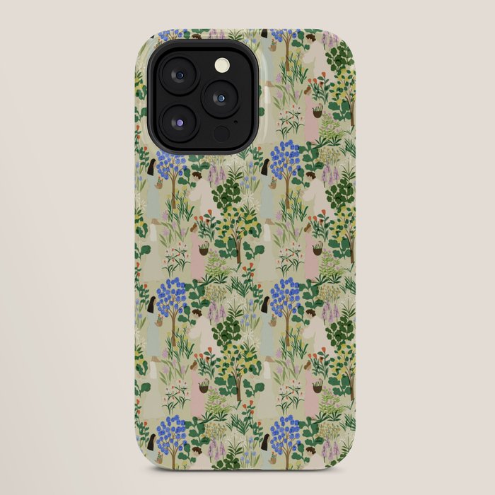 Ladies working in the garden (BEIGE) iPhone Case Gallery Image 28