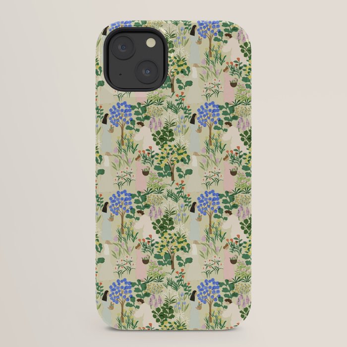Ladies working in the garden (BEIGE) iPhone Case Gallery Image 22