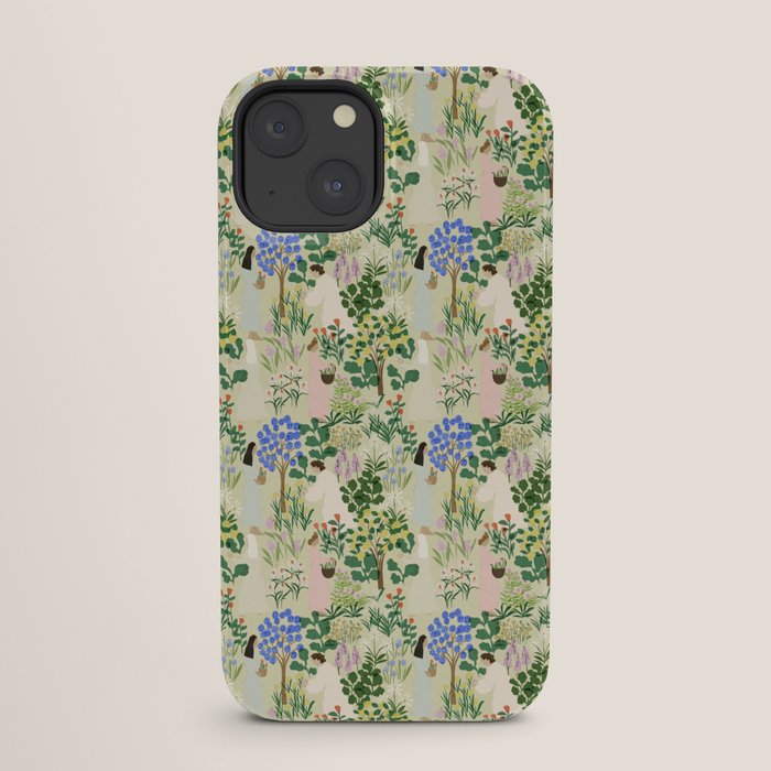 Ladies working in the garden (BEIGE) iPhone Case Gallery Image 25