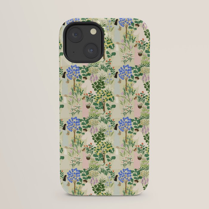 Ladies working in the garden (BEIGE) iPhone Case Gallery Image 29