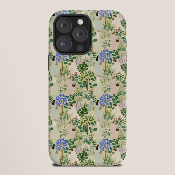 Ladies working in the garden (BEIGE) iPhone Case Gallery Image 12