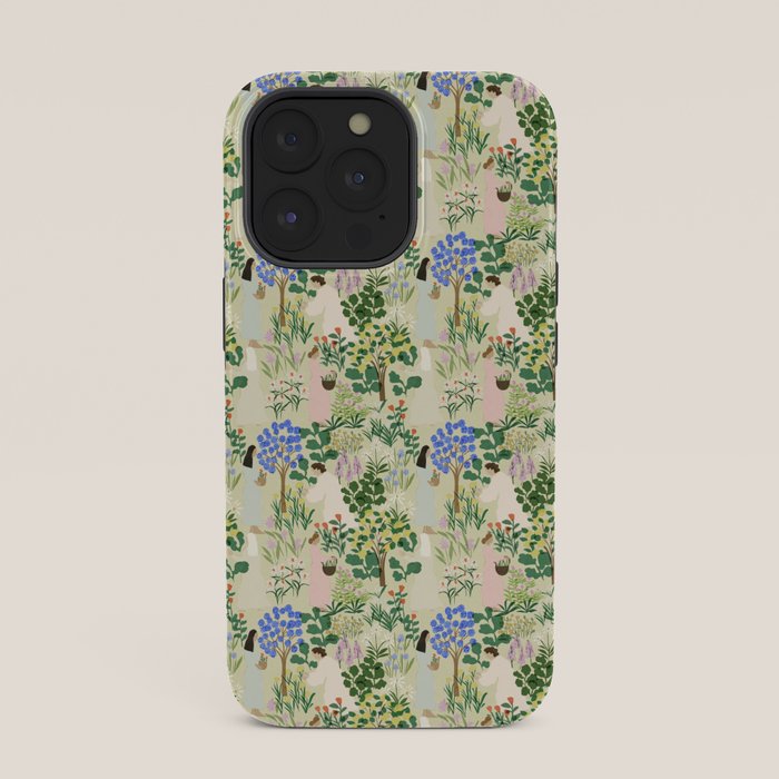 Ladies working in the garden (BEIGE) iPhone Case Gallery Image 35