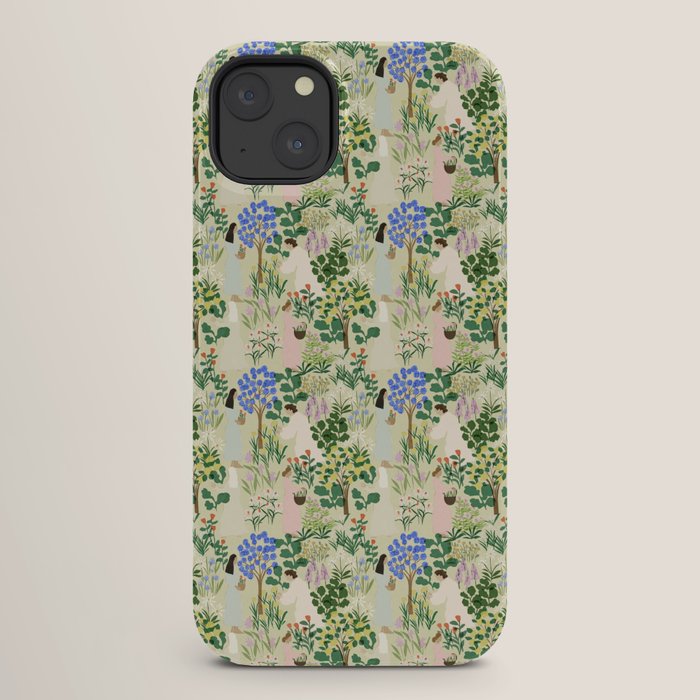 Ladies working in the garden (BEIGE) iPhone Case Gallery Image 26