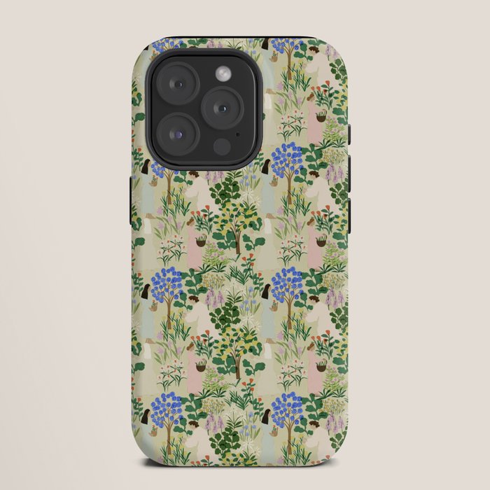 Ladies working in the garden (BEIGE) iPhone Case Gallery Image 11