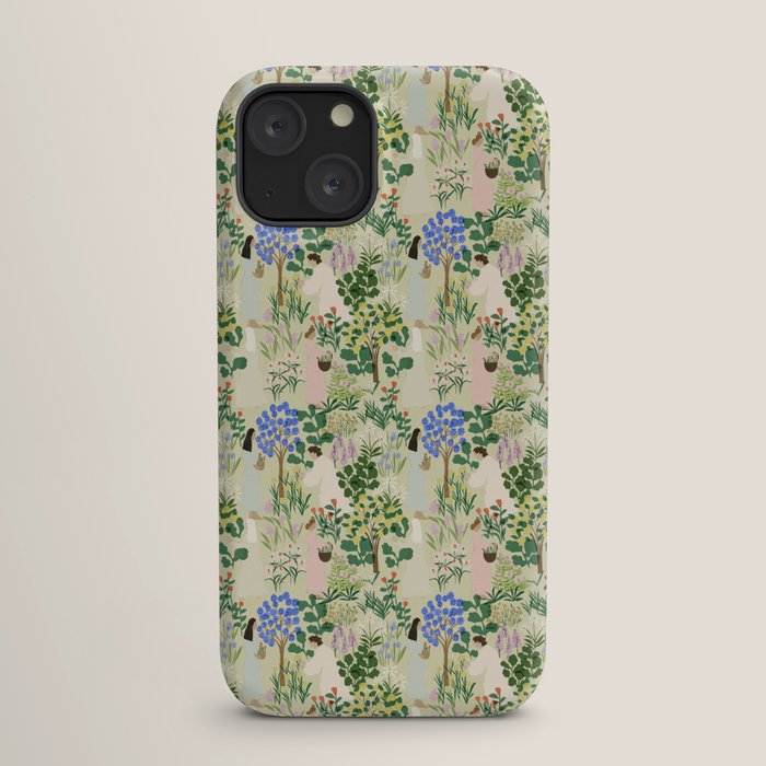 Ladies working in the garden (BEIGE) iPhone Case Gallery Image 17