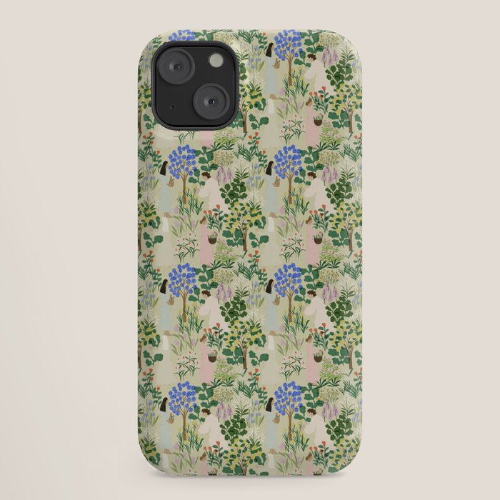 Ladies working in the garden (BEIGE) iPhone Case Gallery Image 18