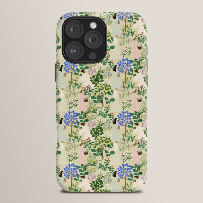 Ladies working in the garden (BEIGE) iPhone Case Gallery Image 16