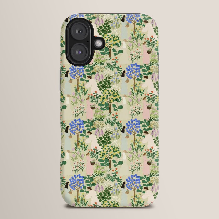 Ladies working in the garden (BEIGE) iPhone Case Gallery Image 14