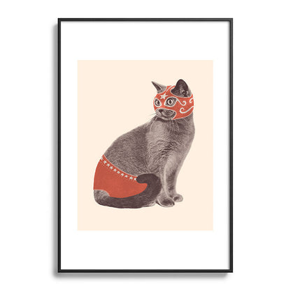 Cat Wrestler Framed Art Print Gallery Image 83